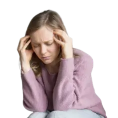 Woman feeling anxious