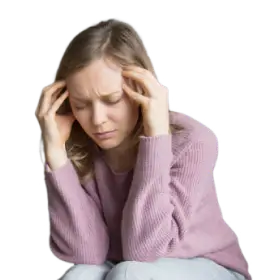 Woman feeling anxious